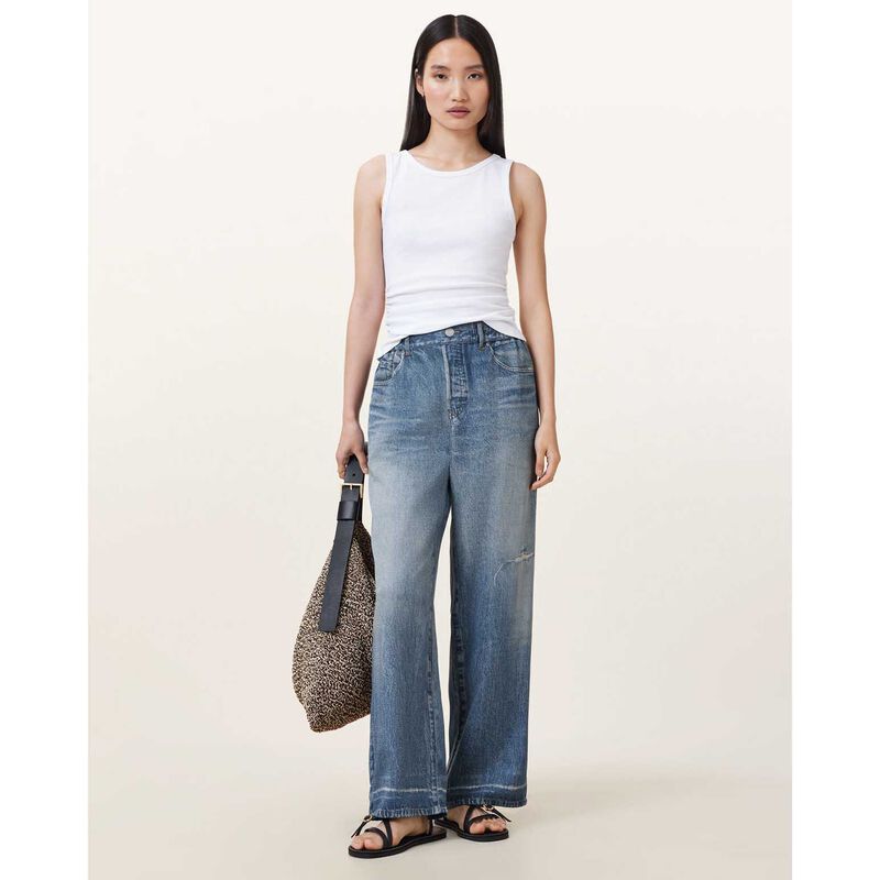 AllSaints Tyler Illusion Straight Leg Jeans image number 3